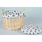 Kartoffelkorb Kuhdekor