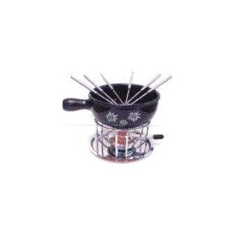 Käsefondueset schwarz