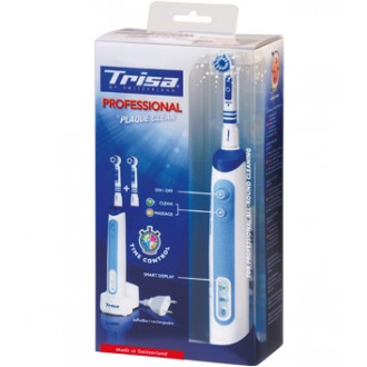 Trisa,Elektro,Zahnbürste,Plaqie,Clean,