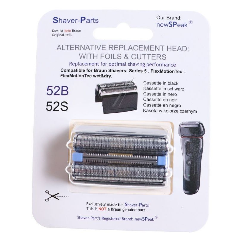 Alternativ Braun Scherteile Kassette 52B