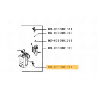 Krups Nespresso Pin U829866 Pos 1314