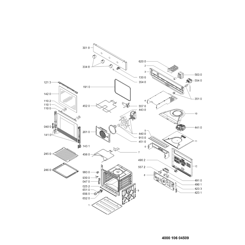 Türglas Ikea Backofen G2752 Nr 141 0