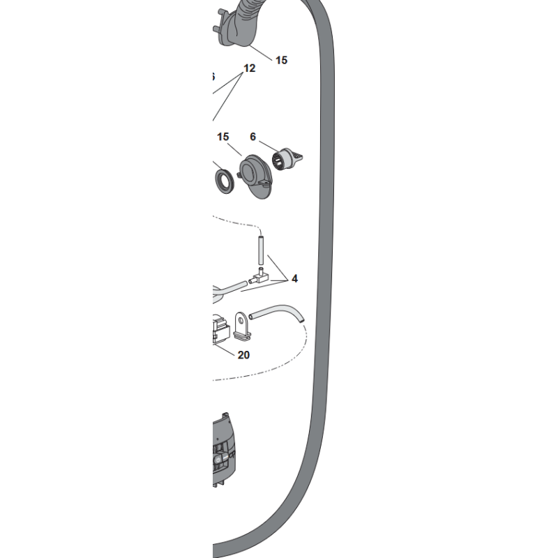 Braun Bügeleisen Kabel AS00005832